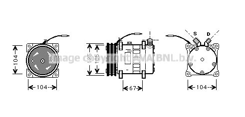 AVA QUALITY COOLING Kompresors, Gaisa kond. sistēma UVK083